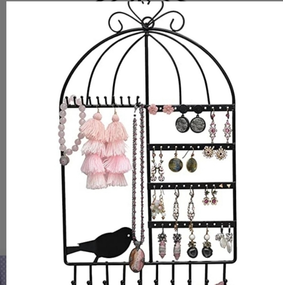 Anthro Birdcage Jewlery Organizer